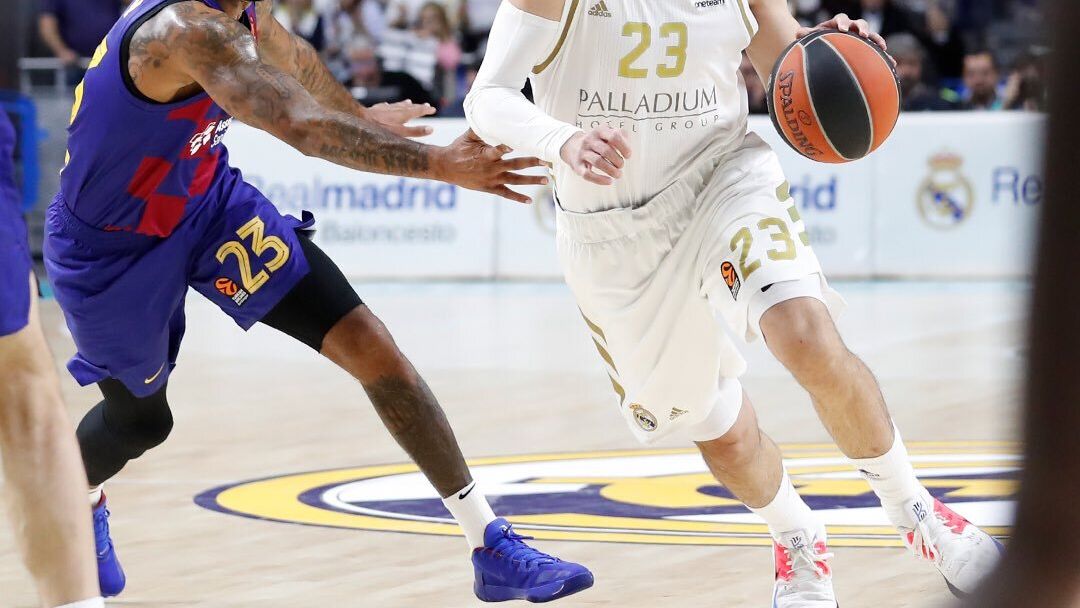 Llull, durante el duelo entre el Real Madrid y el Barcelona en Euroliga