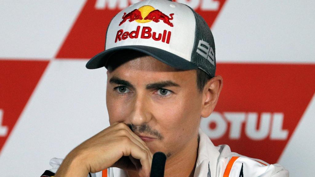 Jorge Lorenzo, en el momento de anunciar su retirada