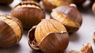 Unas castañas asadas.