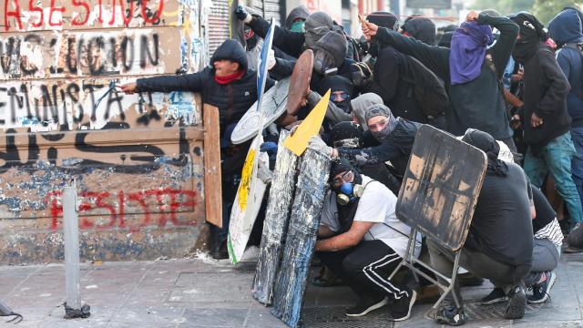 Las protestas en Chile.