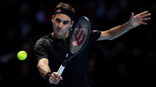 Roger Federer en las ATP Finals en Londres