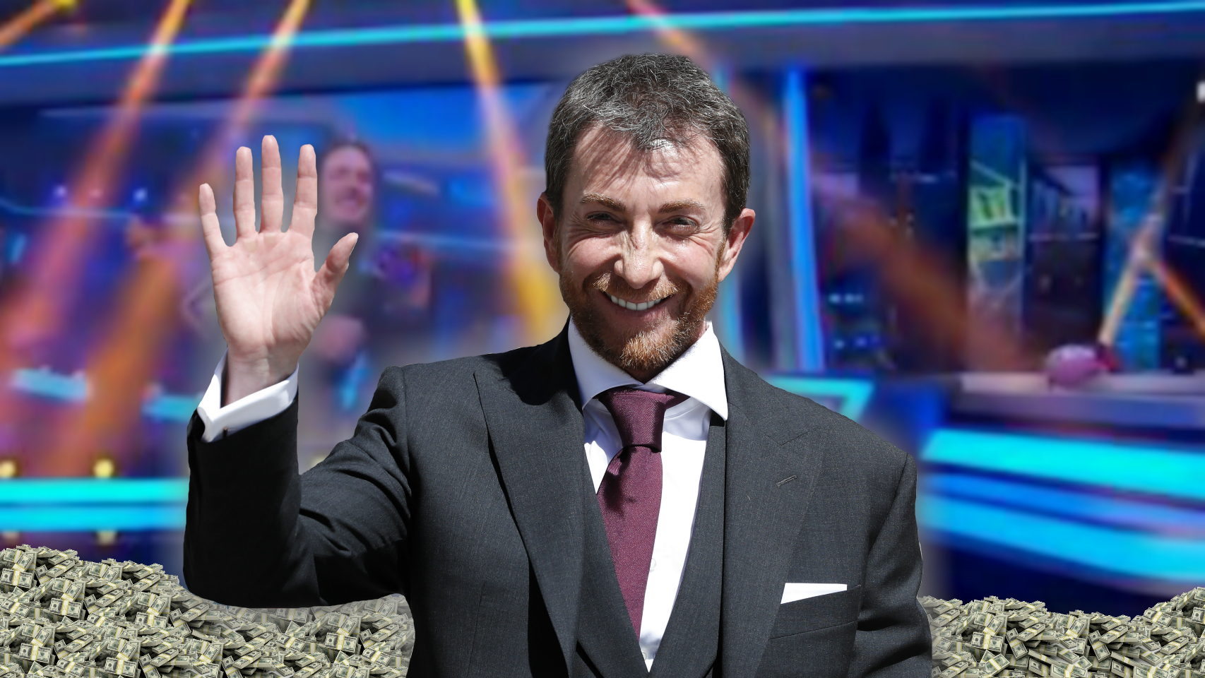 Pablo Motos en un montaje de JALEOS.