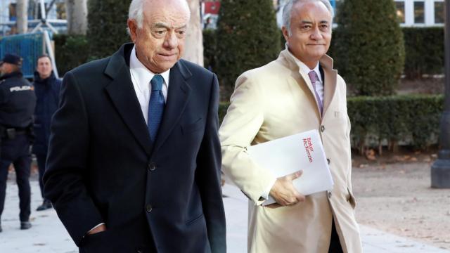 Francisco González (izquierda), expresidente de BBVA.