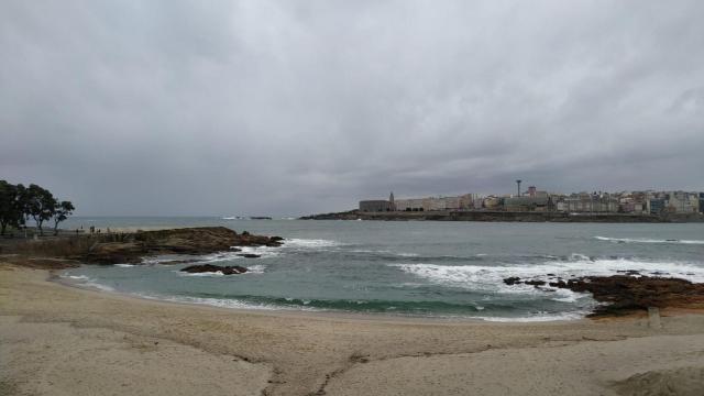 Tiempo riazor mal tiempo lluvia playa