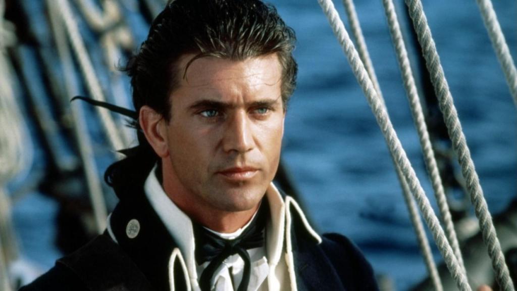 Mel Gibson en Motín a Bordo.