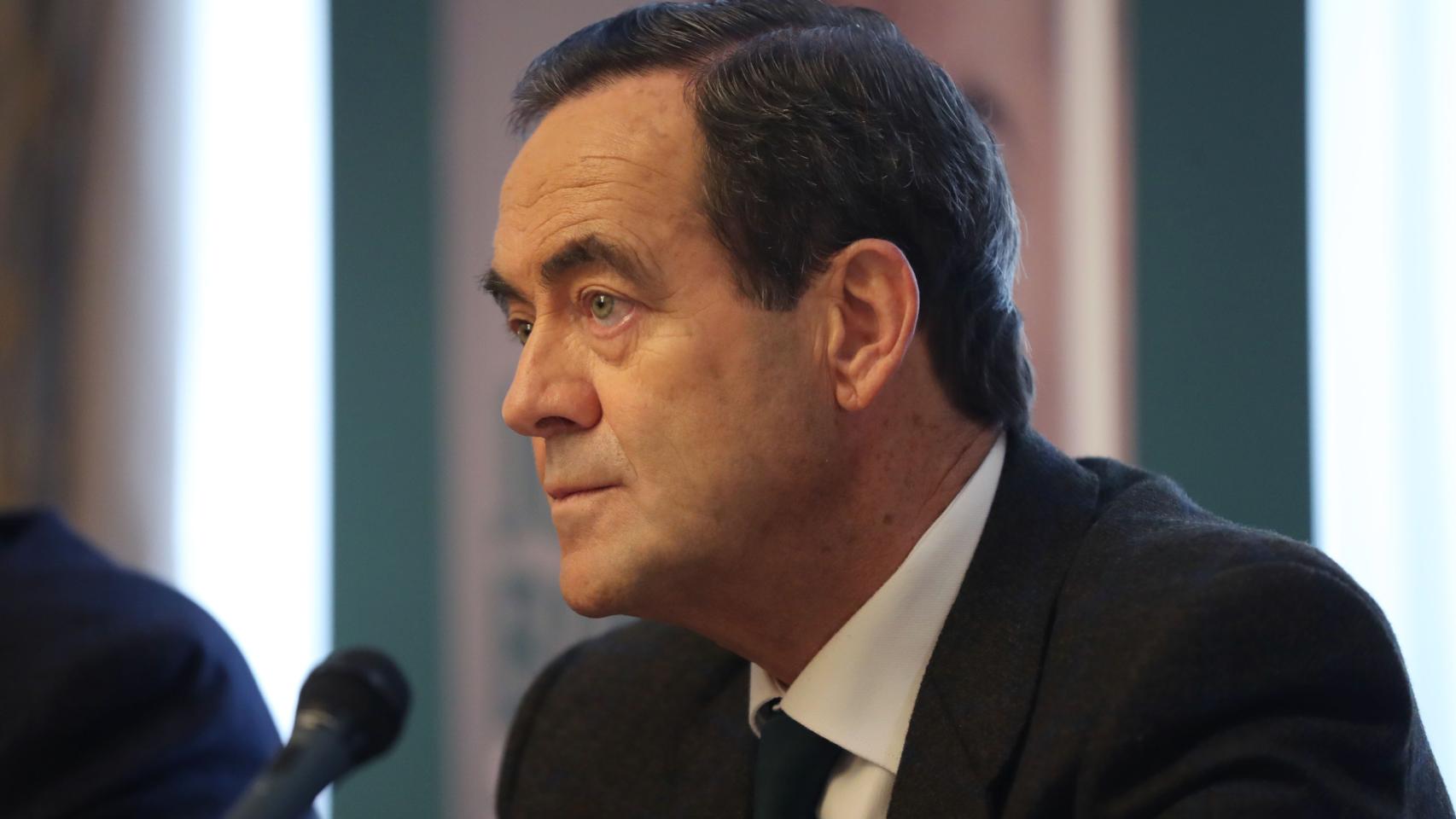 José Bono, durante la rueda de prensa de su libro.