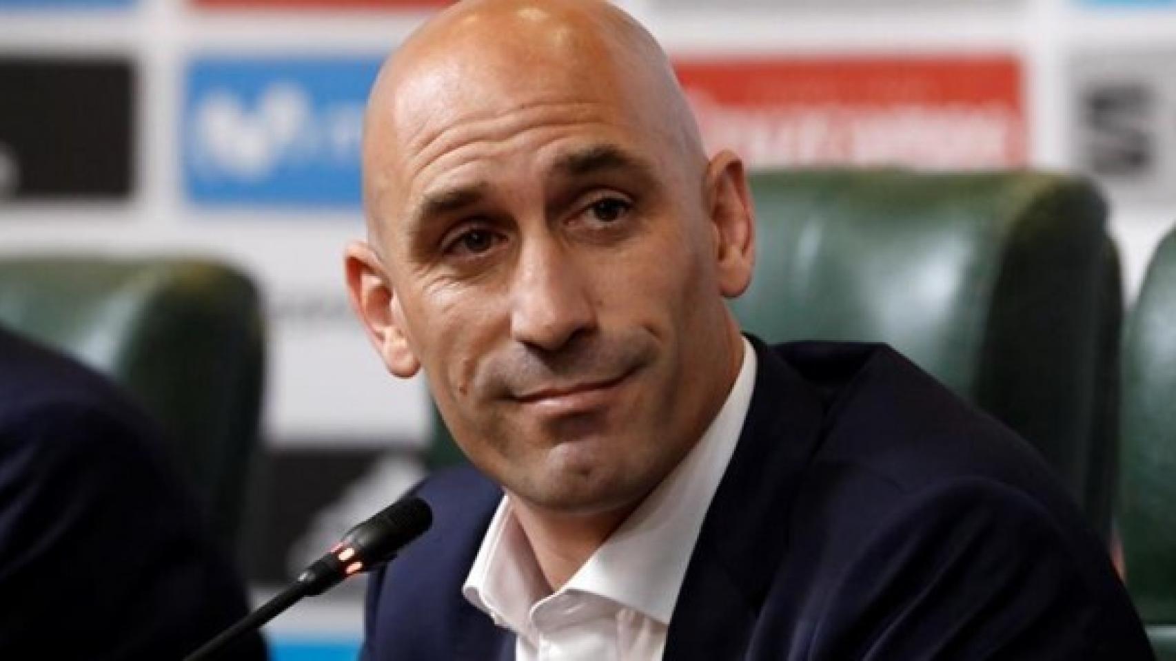 Luis Rubiales, en rueda de prensa