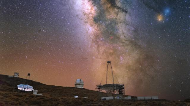Telescopios MAGIC en La Palma.