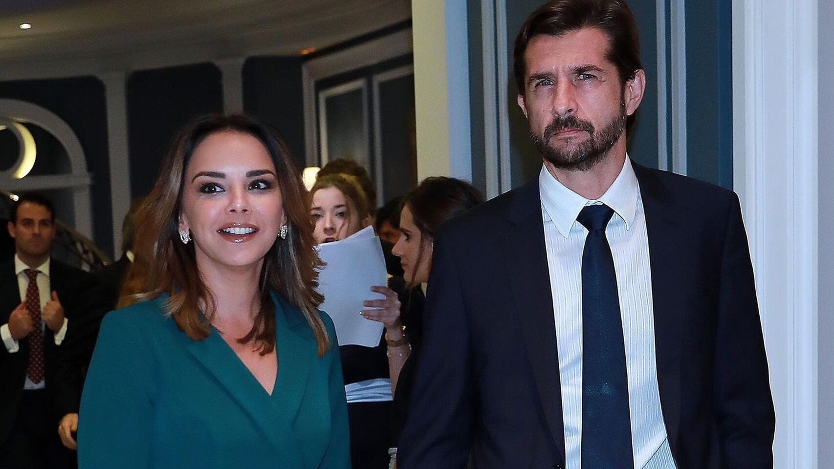 Chenoa y Miguel Sánchez Encinas, en uno de sus últimos actos públicos.