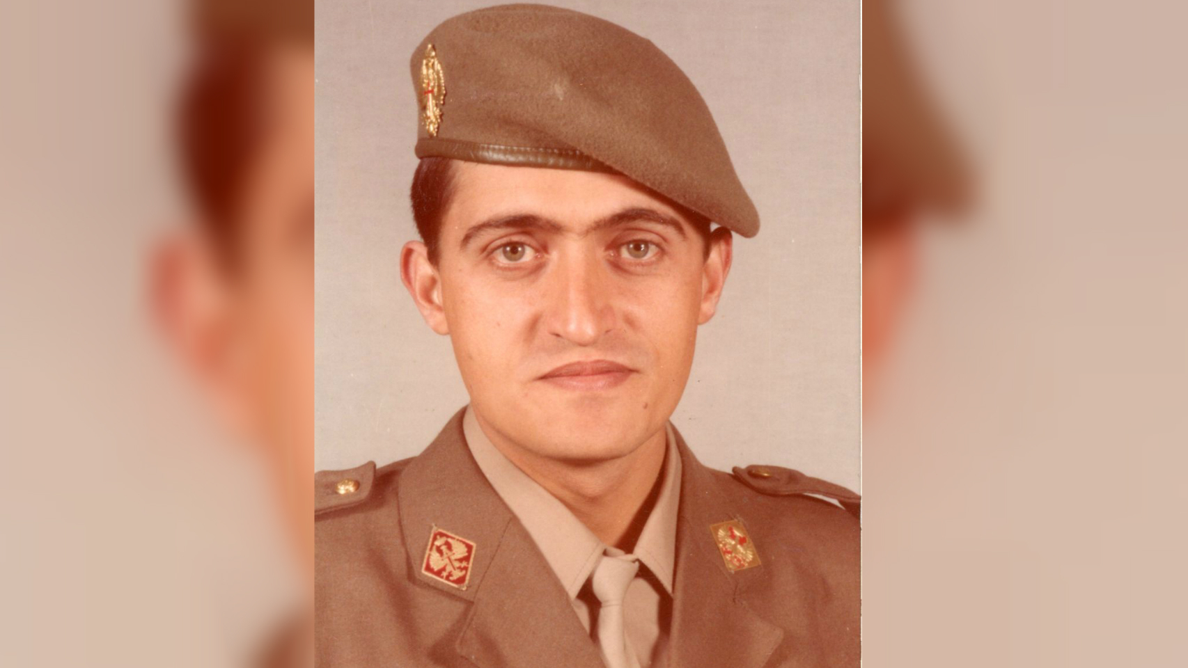 José Miguel Monzón Navarro (El Gran Wyoming) en la mili.