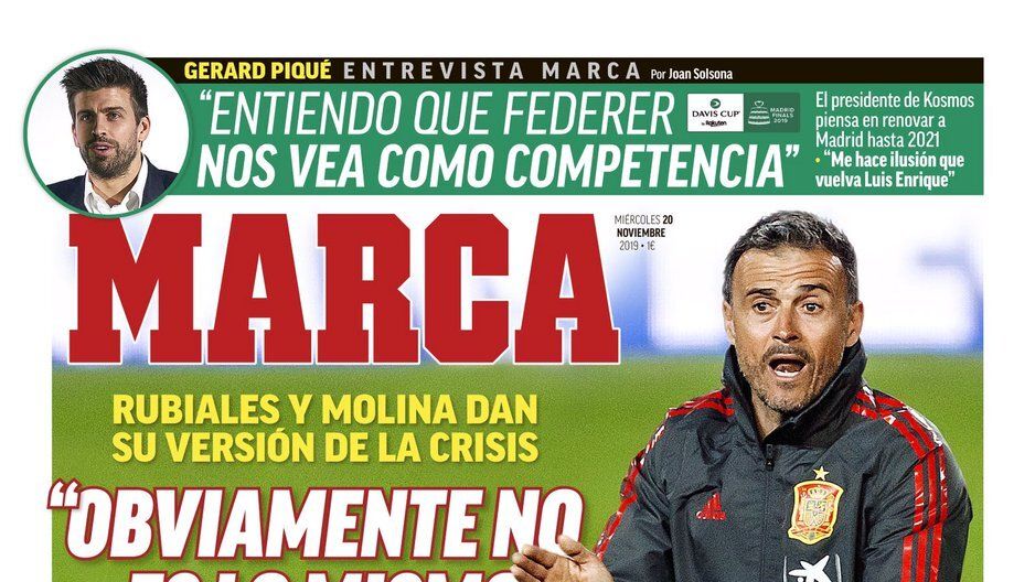 Portada MARCA (20/11/19)
