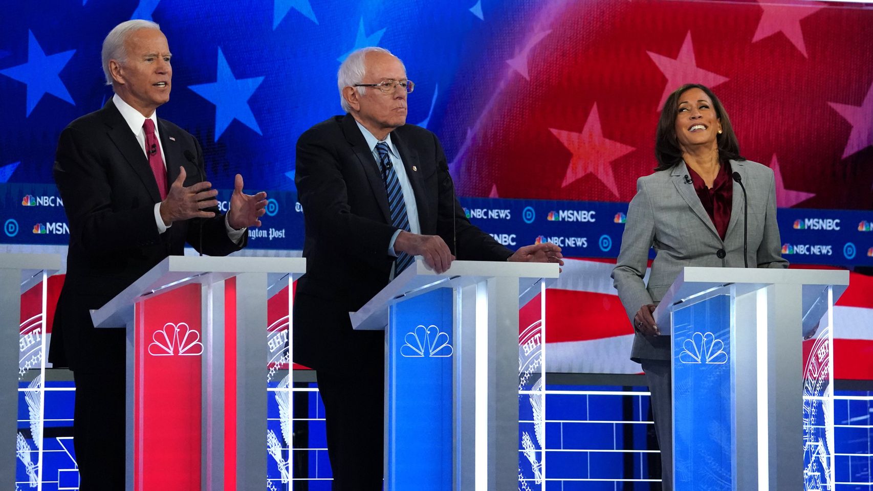 Una imagen del debate de los demócratas.
