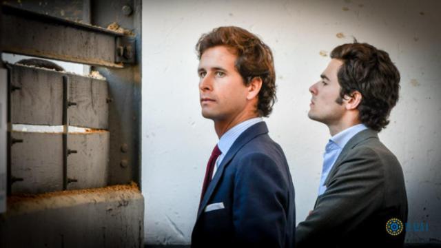 Álvaro de la Campa, en primer término, en el sorteo de la Beneficencia