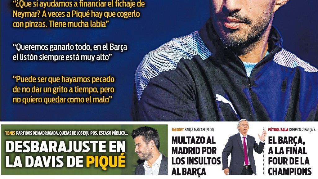 Portada SPORT (22/11/2019)
