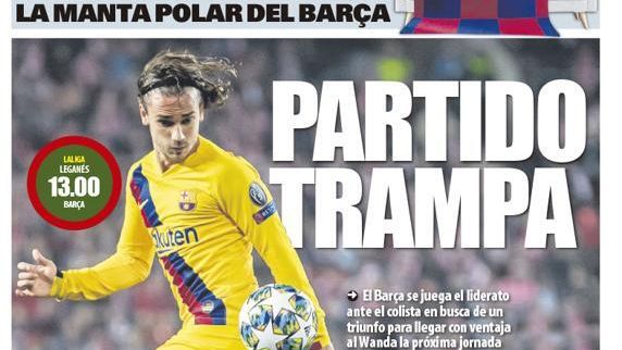 La portada del diario Mundo Deportivo (23/11/2019)