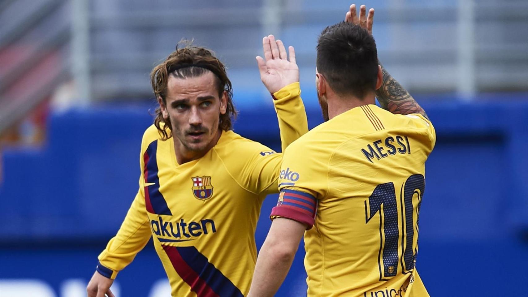 Griezmann y Messi, del FC Barcelona