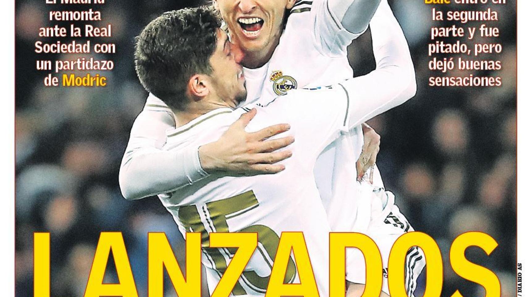 La portada del diario AS (24/11/2019)