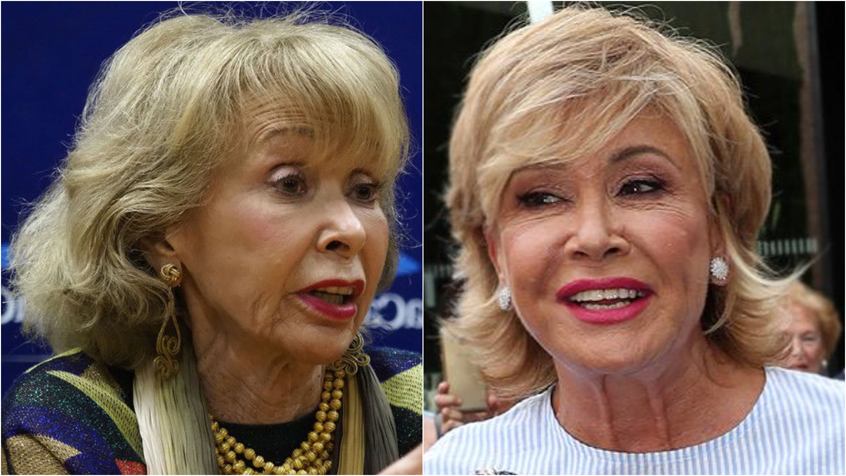 María Teresa Fernández de la Vega y Mila Ximénez en un combo de Jaleos.