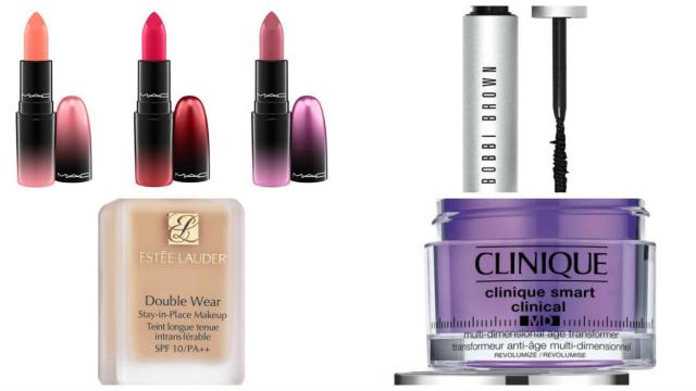 Algunos de los productos de maquillaje rebajados.