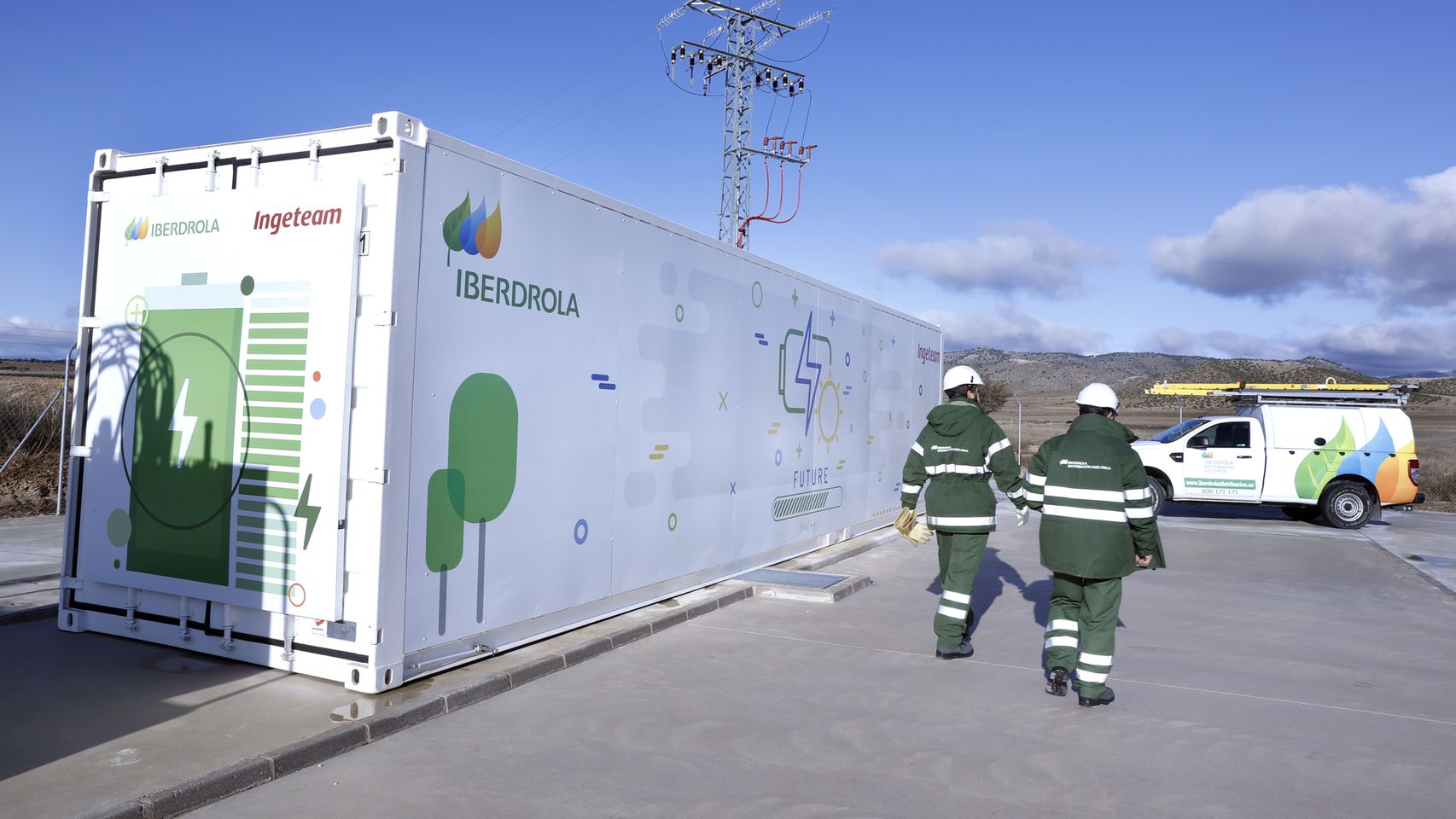 El sistema de almacenamiento por baterías de Iberdrola.