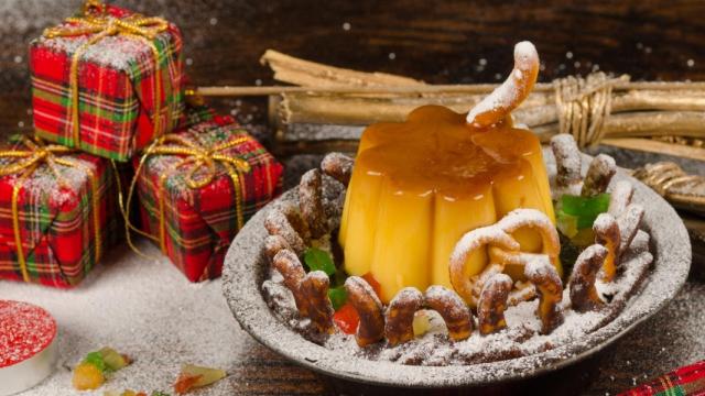 Flan de turrón, receta de postre navideño facilísimo