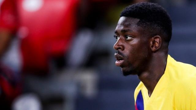 Ousmane Dembélé, con el Barcelona