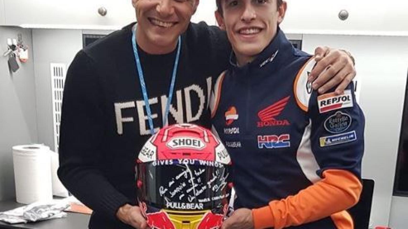 Joaquín Sánchez y Marc Márquez