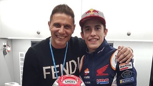 Joaquín Sánchez y Marc Márquez
