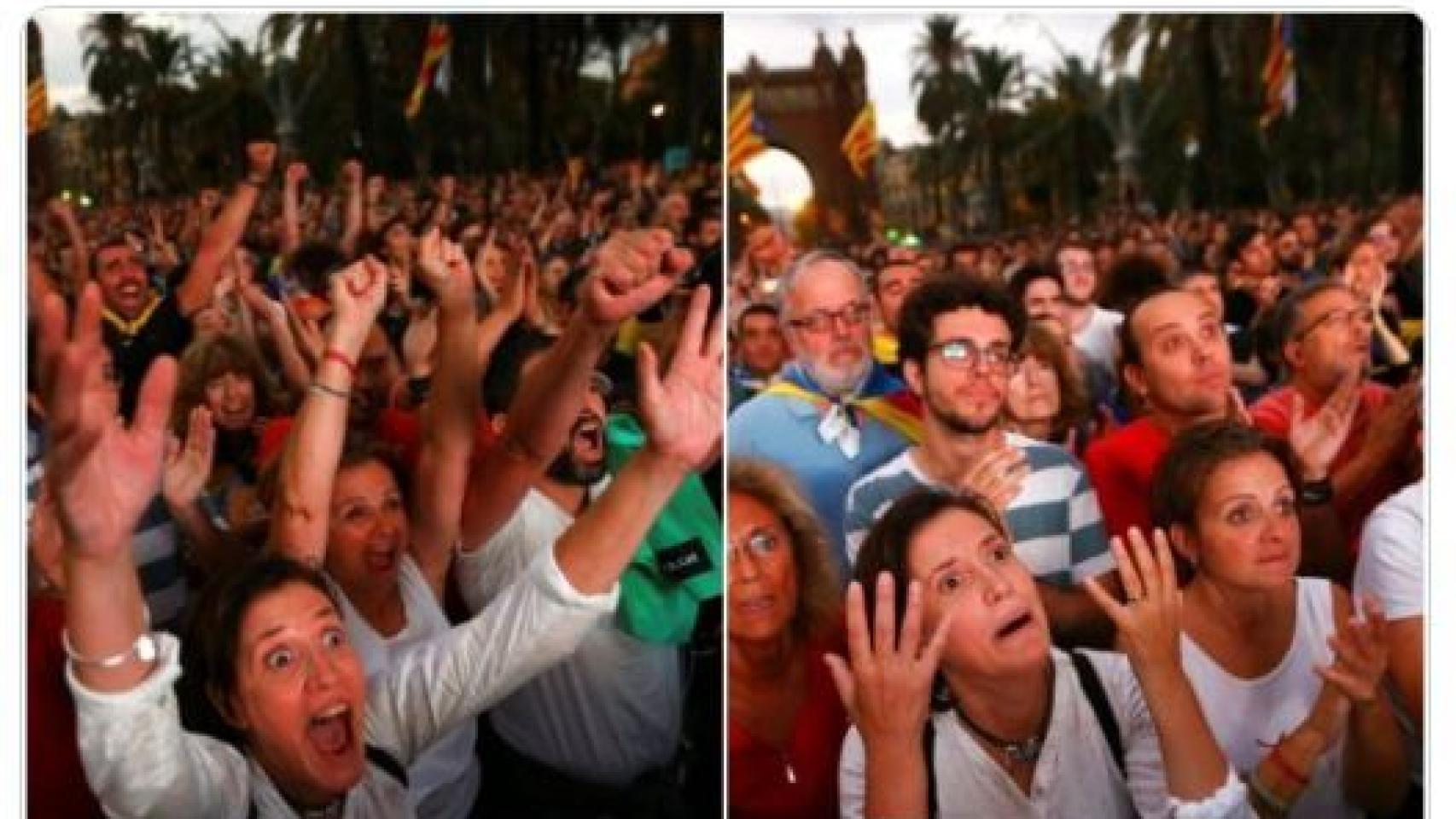 Los aficionados del Barsa al no pitar penalti