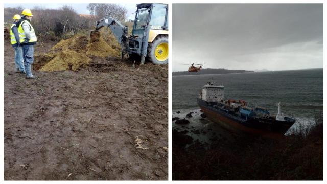 Preparación del terreno y llegada de medios humanos para la operación