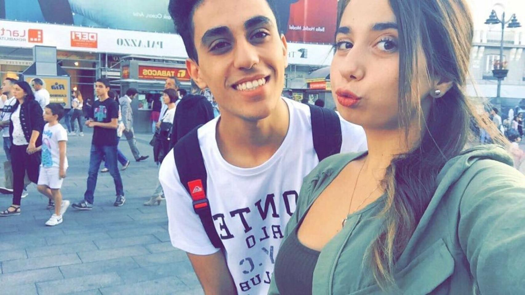 Andrea Janeiro y su amigo Isma.