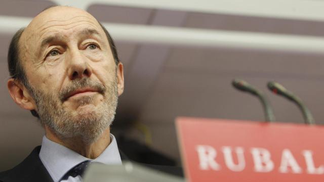 Alfredo Pérez Rubalcaba, exvicepresidente del Gobierno e histórico dirigente del PSOE.