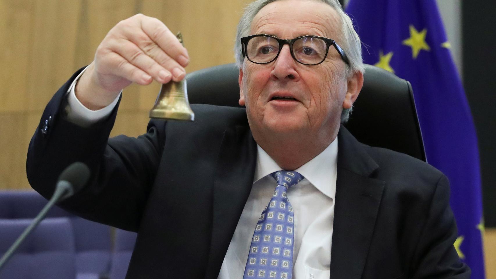 Jean-Claude Juncker, durante una de las últimas reuniones de su colegio de comisarios.