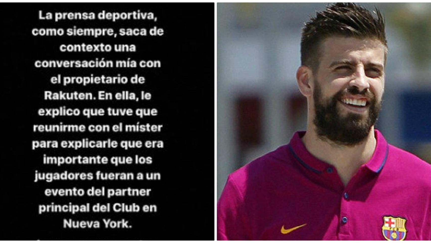 Piqué lanza un polémico mensaje en redes sociales
