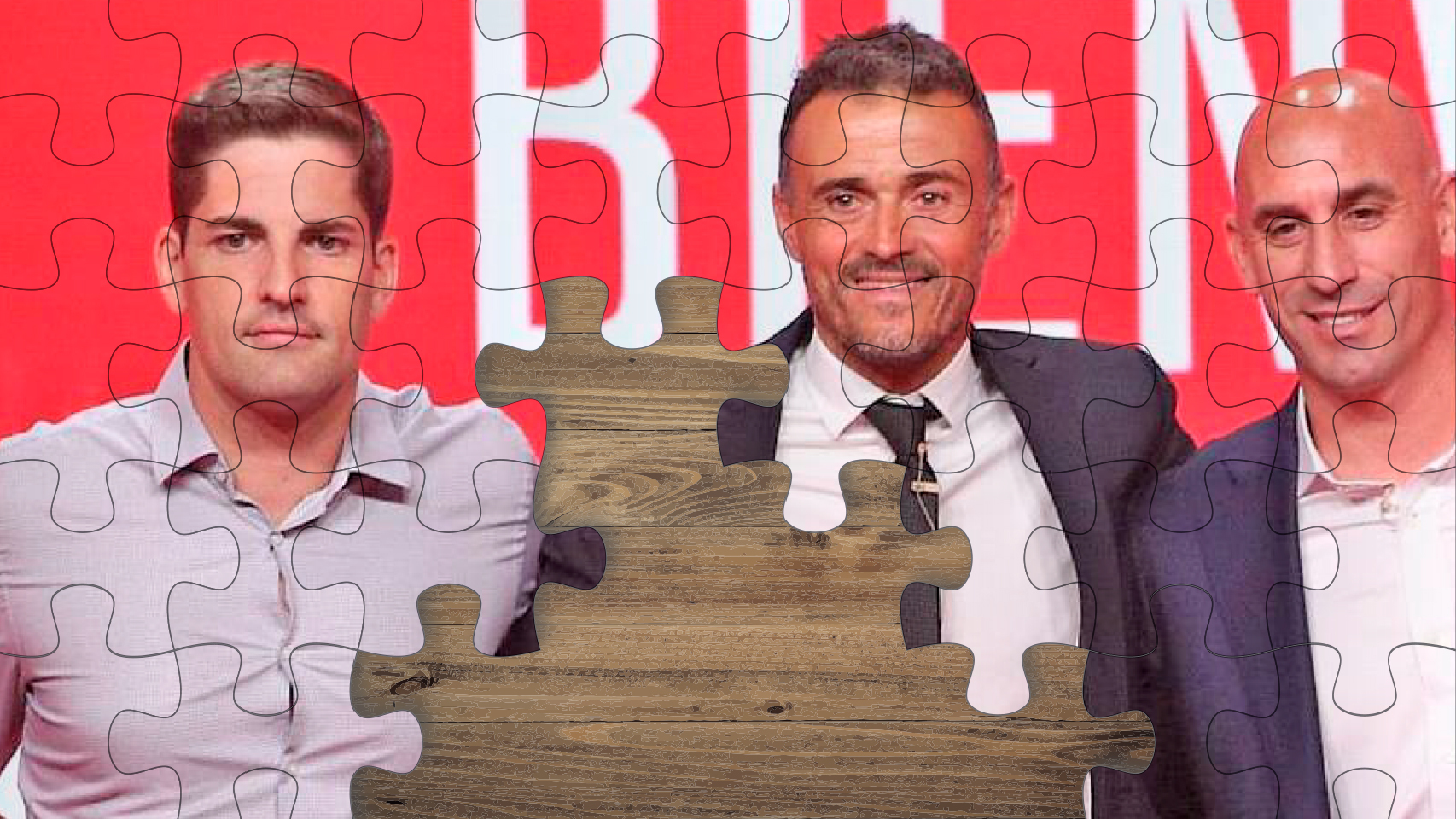 Robert Moreno, Luis Enrique y Luis Rubiales