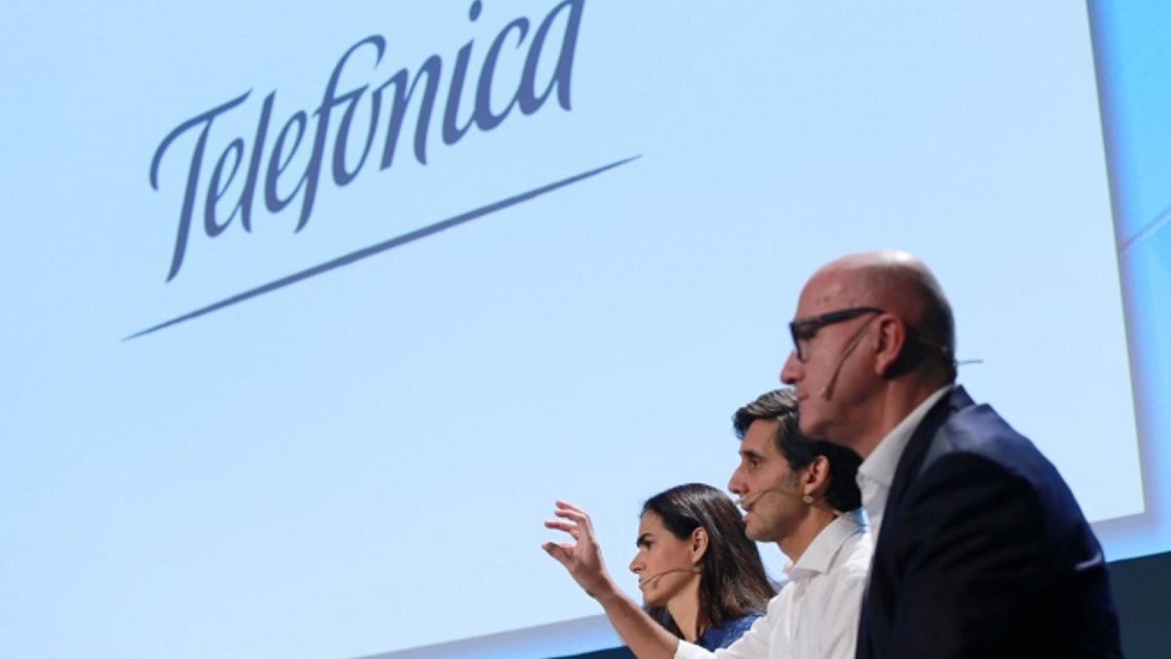 Principales directivos de Telefónica en una imagen de archivo.