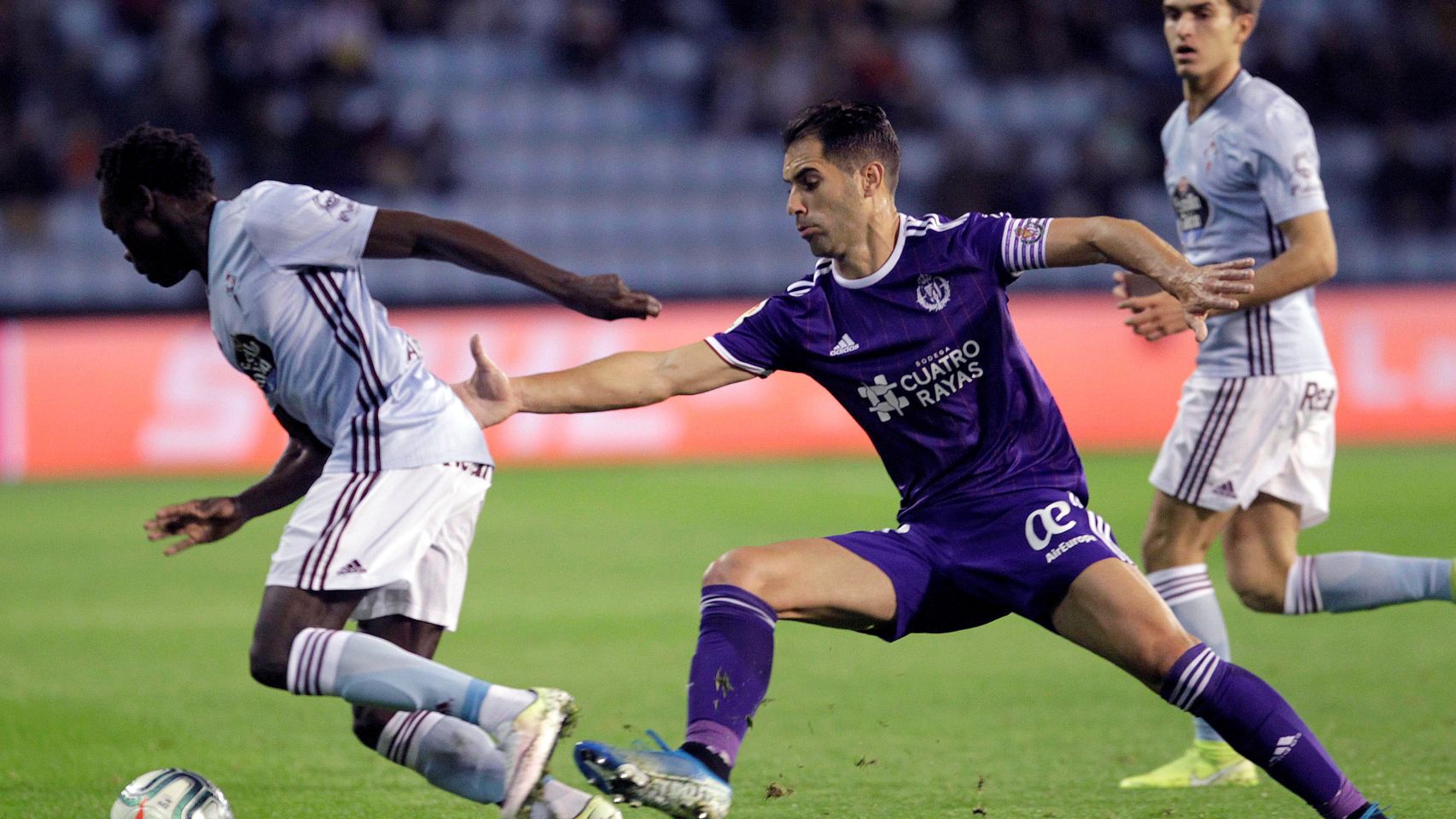 Pione Sixto y Javier Moyano en el Celta - Valladolid