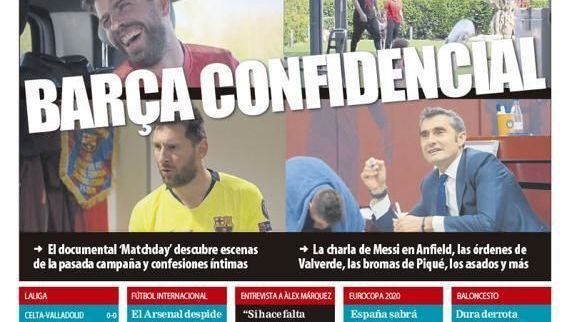 La portada del diario Mundo Deportivo (30/11/2019)