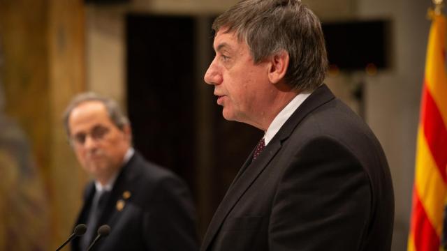 Quim Torra, junto al presidente de Flandes, Jan Jambon.