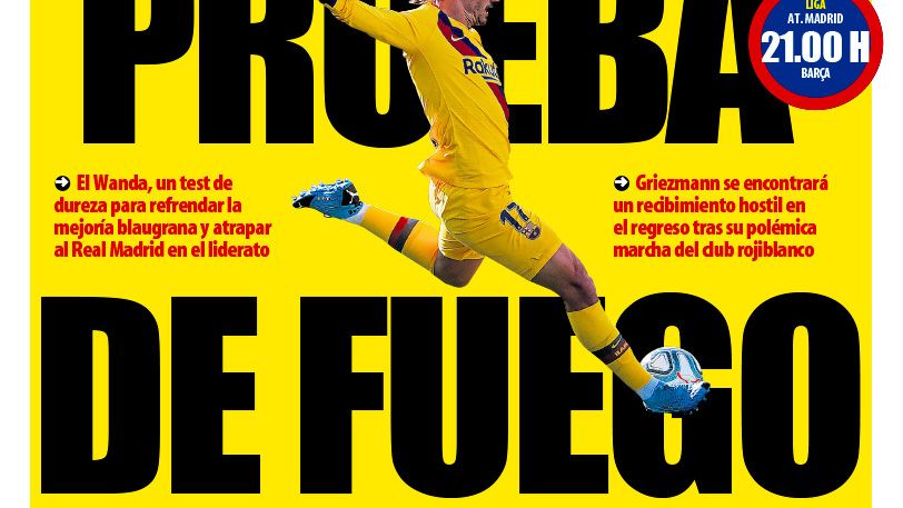 La portada del diario Mundo Deportivo (01/12/2019)