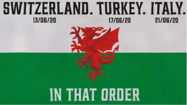 La mofa de la cuenta de Twitter de la selección de Gales con la fase de grupos de la Eurocopa 2020