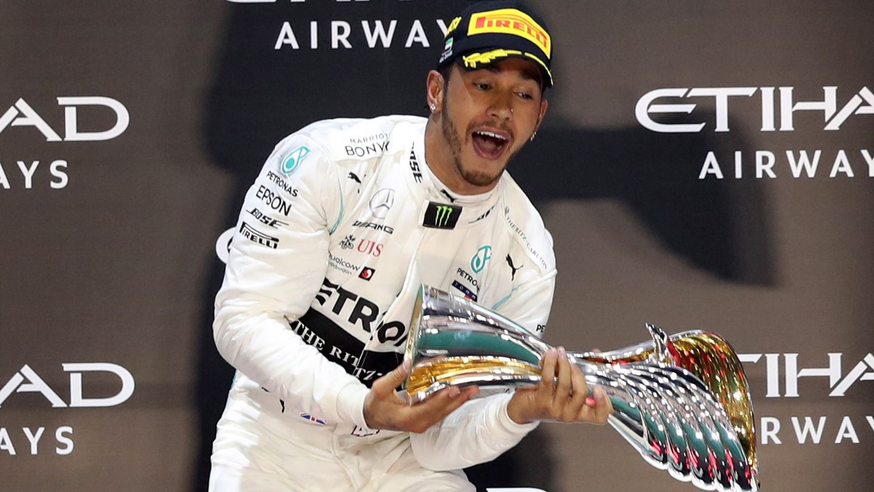 Hamilton, tras ganar en Abu Dabi