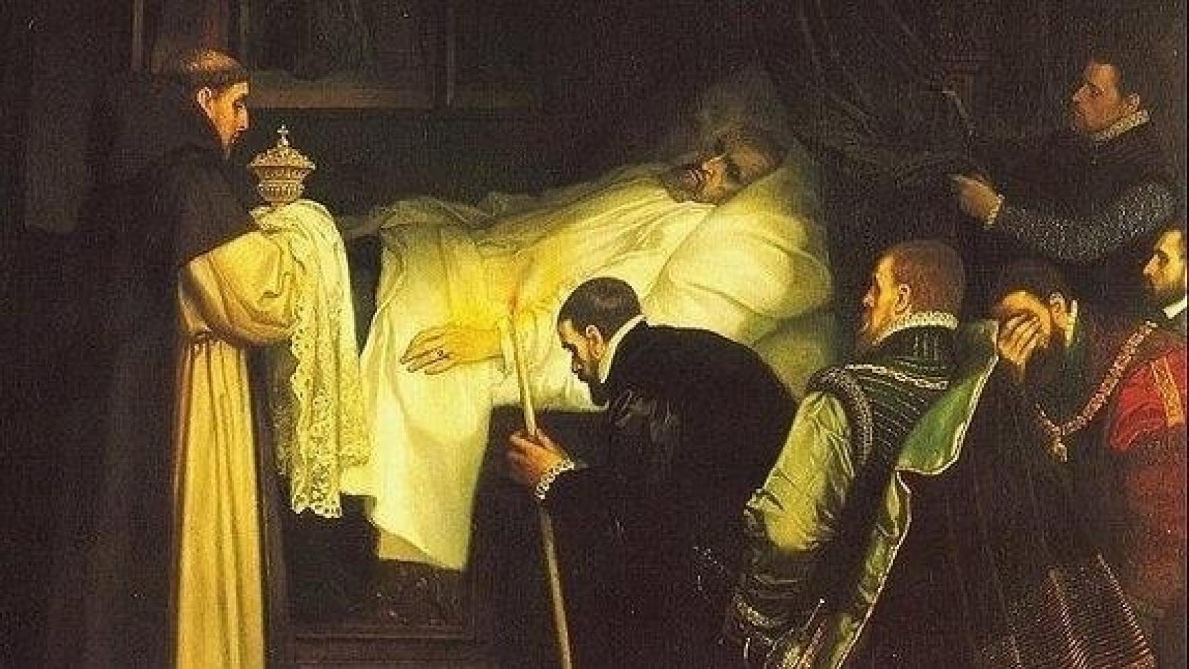 Muerte del emperador Carlos V.