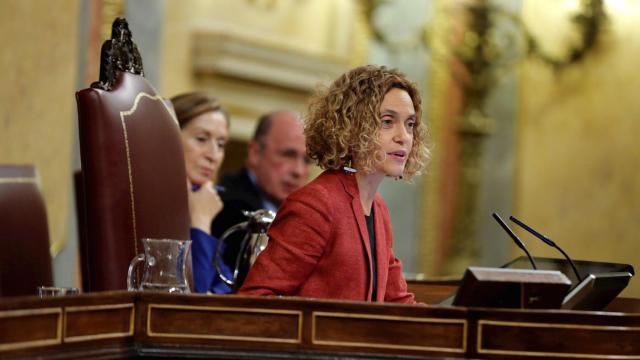 Meritxell Batet, tras ser reelegida presidenta del Congreso de los Diputados.