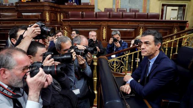 Pedro Sánchez, durante una sesión en el Congreso de los Diputados.