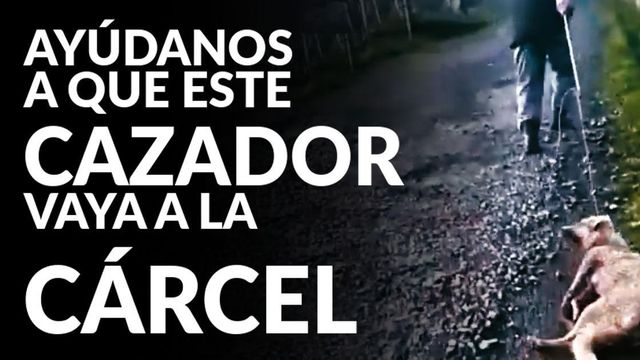 Cartel para recoger firmas con una imagen del durísimo vídeo
