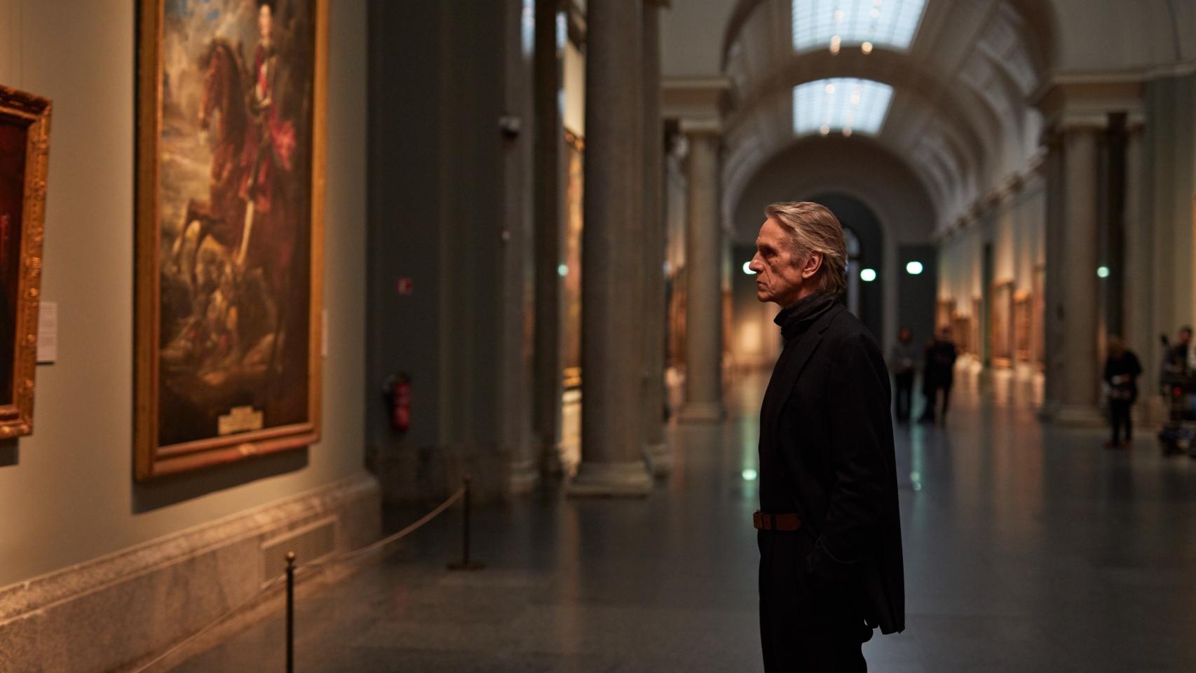 Jeremy Irons en el Museo del Prado.