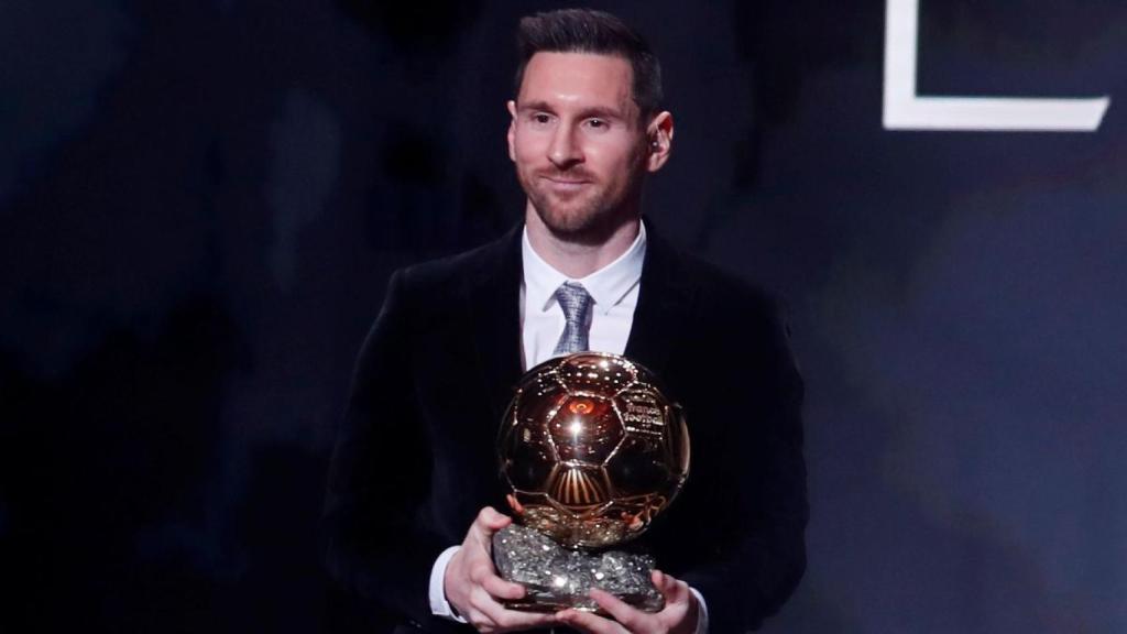 Leo Messi, con el Balón de Oro 2019