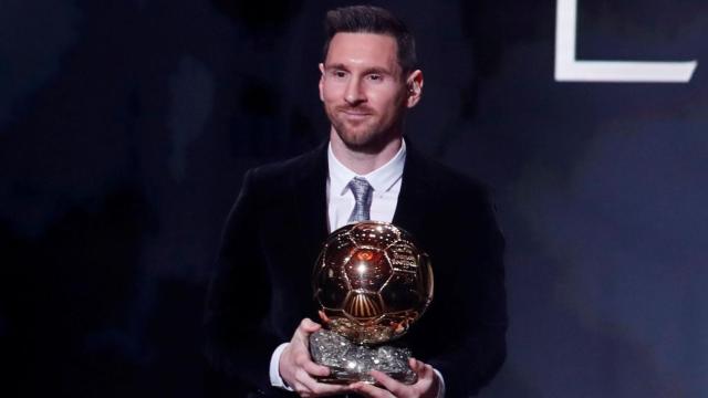 Leo Messi, con el Balón de Oro 2019