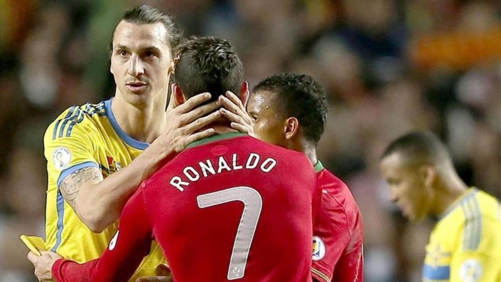 Zlatan Ibrahimovic y Cristiano Ronaldo